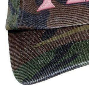 Gorra de Béisbol de Camuflaje con Letras AKA, Ajustable, de Algodón, con Bordado Rosa, para Mujeres, Estilo Sororidad Griega - Product Image 3