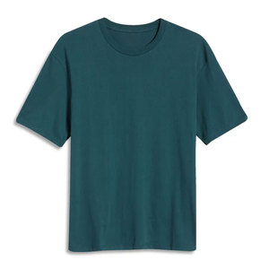 เสื้อยืดผู้ชายแขนสั้น แห้งเร็ว เสื้อผู้ชายสีพื้นเรียบ คุณภาพดี สีเขียวฟอเรสต์ ซื้อเสื้อยืดครอปสตรีทแวร์ - Product Image 2