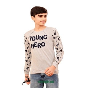 100% Cotton Crew Neck Long Sleeve T-Shirt for Kids Fashionable Casual Custom Animal Print Online Wholesale Sale Alibaba for Boys - Product Image 4