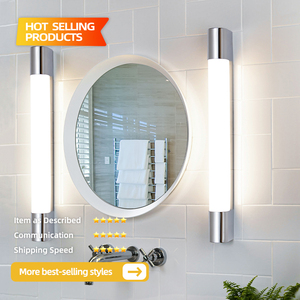 Appliques murales LED 8W pour intérieur, chrome poli, IP44, luminaires de salle de bain pour miroir, éclairage mural élégant et étanche - Product Image 5