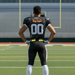 Uniformes de fútbol americano deportivos con sublimación y material absorbente de sudor para largas sesiones de entrenamiento, en oferta de verano. - Product Image 2