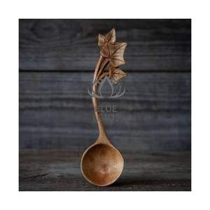 Cuillères en bois réutilisables de qualité supérieure 2026 pour dîners en famille et cadeaux de fêtes – Ustensile en bois pur, propre, sûr et de qualité premium - Product Image 1