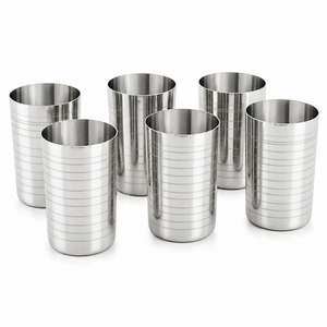 Vaso de Acero Inoxidable Irrompible de Alta Calidad, Precio de Fábrica, Vaso de Agua de Acero Pulido Espejo para Hogar y Hoteles - Product Image 1