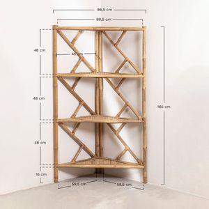 Estante Esquinero de Bambú, Organizador de Almacenamiento de Múltiples Niveles, Muebles Ecológicos para el Hogar, Proveedor de Vietnam - Product Image 2