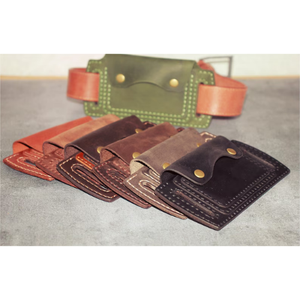 Portefeuille en cuir véritable, mini, classique, minimaliste, compact, fait main, pour un usage quotidien - Product Image 3