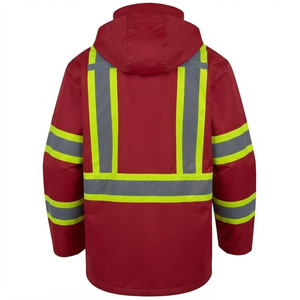 Reflective Protective Clothing for Roadside and Factory <b>Workers</b> Safety <b>Jacket</b> with Breathable Material Durable Design - Product Image 2