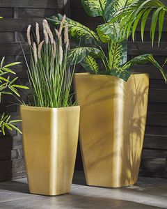 แจกันโลหะมินิมอลทรงตั้งพื้น ขนาด 40x30 ซม. สูง 76 ซม. สำหรับใส่น้ำ ตกแต่งภายใน - Product Image 1