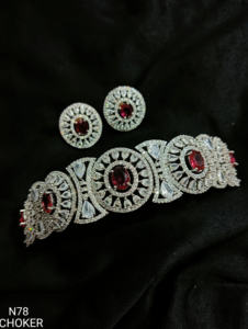 Classic American Diamond Bridal Jewelry <b>Set</b> Two-Piece <b>Necklace</b> <b>and</b> <b>Earrings</b> for Wedding Fashionable Classic Style - Product Image 4