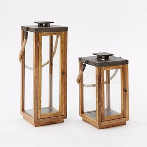 Farol de madera rústico, hecho a mano, decorativo, para colgar, ideal para el hogar, porche, jardín, bodas, eventos, restaurantes y hoteles. - Product Image 1