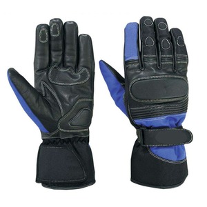 Gants de course en cuir à doigts entiers avec sangle de poignet réglable pour la conduite en extérieur, design unisexe résistant à l'usure et à panneaux - Product Image 5
