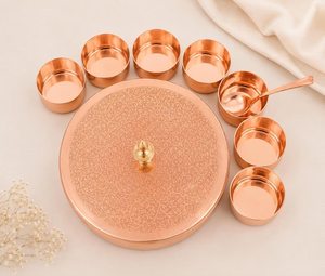 Pure Copper Vintage Design Handmade Dishwasher Safe Lid <b>Kitchen</b> Storage <b>Caddy</b> for Tea Coffee Sugar Spice Dry Fruit Pantry Use - Product Image 2