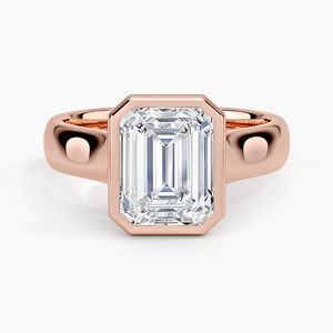 Premium 4mm Bezel Ring in Genuine 14K Yellow Gold with Exceptional Fine Jewelry Craftsmanship - Product Image 5