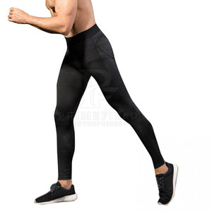 Top Sale <b>Men</b> <b>Compression</b> <b>Tight</b> Leggings Running Gym Custom Logo Design Spandex/Nylon Breathable Quick Dry High Quality Knee - Product Image 3