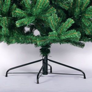 6ft Unlit Green Full Natural Spruce PVC Fir Artificial Christmas Tree with Foldable Metal Stand - Product Image 4