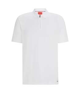 Chemises polo pour hommes à manches courtes personnalisables avec fermeture éclair, 100% coton, de haute qualité, confortables, décontractées, vêtements d'été pour hommes - Product Image 5