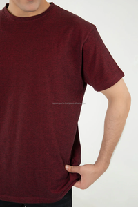 T-shirt d'été rouge 2026 OEM le plus demandé, coupe classique confortable, imprimé numérique, écologique et respirant, en tissu 100 % coton - Product Image 3