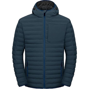 Fully Customized <b>Men's</b> <b>Waterproof</b> Canvas Puffer <b>Jackets</b> Polyester Wadding Filled <b>Winter</b> DDP Shipping - Product Image 1