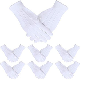 <b>White</b> 100% Cotton Women's <b>Gloves</b> for Sports Outdoor & <b>Ski</b> Use-Quick Dry - Product Image 5