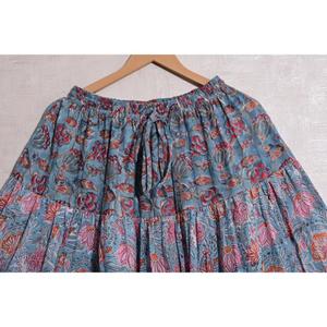 Cotton <b>Patchwork</b> Maxi <b>Skirt</b> Women Long Boho <b>Skirt</b> Handmade Indian Vintage Festival Gypsy Style - Product Image 6