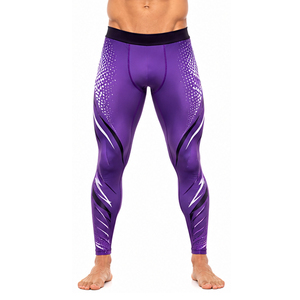 Leggings de compression sportifs pour hommes, pantalons d'entraînement personnalisés pour la gym, évacuation de l'humidité, course à pied, fitness, vente en gros, fournisseur OEM - Product Image 1