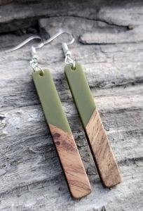 MN EXPORTS Handmade Natural Resin & Wood <b>Drop</b> Earrings for Women Lightweight Boho Dangle Party Jewelry Gift From Uttar Pradesh - Product Image 5