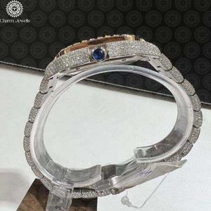 Reloj Cuadrado de Lujo para Mujer, Acero Inoxidable, Movimiento de Cuarzo Analógico, Esfera de Cristal de Zafiro, Cierre Plegable, Correa de 20 mm - Product Image 3