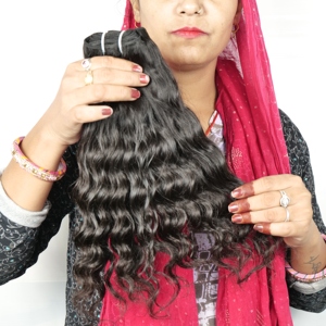 Cheveux Indiens Bruts Vierge 100% Non Traités du Sud de l'Inde, Cheveux Naturels Remy Toutes Textures, Cuticules Alignées, Bundles Ondulés, Extensions de Cheveux Humains - Product Image 1