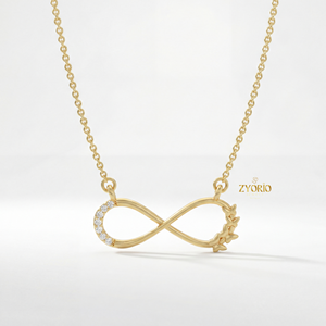 Collier pendentif en diamant symbole de l'éternité de luxe, plaqué argent sterling, bijoux en or fin pour femmes, cadeau de fiançailles ou de mariage - Product Image 5