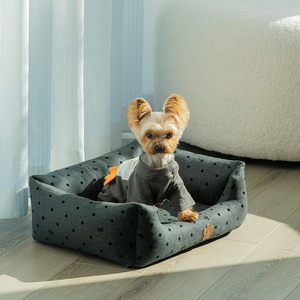 Polka Dot tasarım şık Pet ortopedik hafızalı köpük büyük orta küçük köpek yatakları dayanıklı su geçirmez evcil hayvan kulubesi yatak - Product Image 1