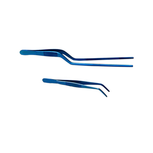 Pince de cuisine professionnelle en acier inoxydable de qualité alimentaire, demi-rouge, pour placage, 20 cm, modèle standard – Offre spéciale - Product Image 6