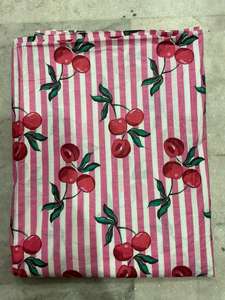 100% Organic Cotton Cambric Fabric Indian Charry Screen Printed Clothing Quilting Home Dcor Lightweight Eco-Friendly Bags - Product Image 4