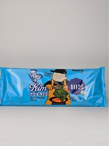 Nori Gim, Comida Coreana, King of Kim, Alga Nori Coreana Tostada y Sazonada, 40 Unidades, Bolsa de Bocadillos Secos, Bocadillos Pequeños con Sabor Infusionado - Product Image 6