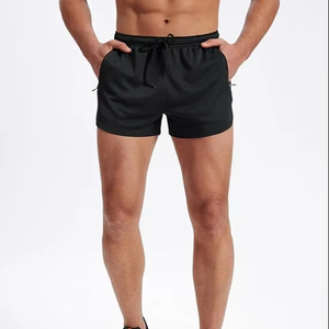 Men's Black Mesh Shorts <b>Mid</b> Waist Drawstring Breathable Athletic Workout Casual Short Shorts with Pockets - Product Image 6