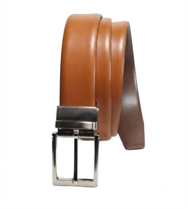 Ceinture pour homme BS INTERNATIONAL en cuir de vachette de qualité, boucle carrée à ardillon en acier, largeur 3,8 cm, vintage, imperméable, durable, écologique, robuste - Product Image 3