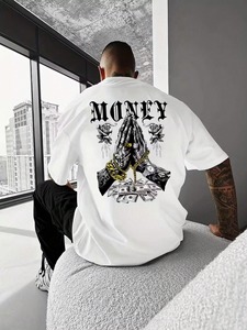 T-shirts à col rond pour hommes de différentes couleurs, respirants, 100% coton, séchage rapide, vêtements d'été, manches courtes, tricotés, prix bas - Product Image 3