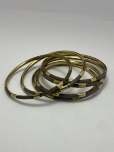 Colorful Brass Resin Bangles Light Turquoise Color Fashion Jewelry Best Gift for <b>Girlfriend</b> Product Manufacturer From India - Product Image 3