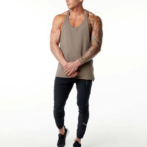 Camiseta sin Mangas de Alta Calidad para Hombre, Estilo Vintage, de Algodón/Poliéster, Ecológica, de Secado Rápido, con Logotipo Personalizado en Color - Product Image 2