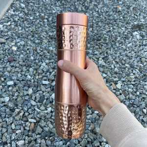 Premium Quality Luxury Copper Water <b>Bottle</b> Alkaline Water Storage Pure Metal Hydration <b>Flask</b> Reusable Drinkware Copper <b>Bottle</b> - Product Image 5
