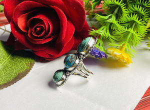 Anillo de plata esterlina 925 unisex al por mayor con ajuste clásico de bisel de piedras preciosas turquesa para Aniversario de fiesta de compromiso de boda - Product Image 2