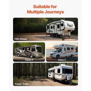 4ชิ้นแผ่นยาง RV ปรับระดับกรรไกร5000ปอนด์และแจ็คเทรลเลอร์อะไหล่และอุปกรณ์เสริมที่จำเป็นสำหรับรถ RV - Product Image 6