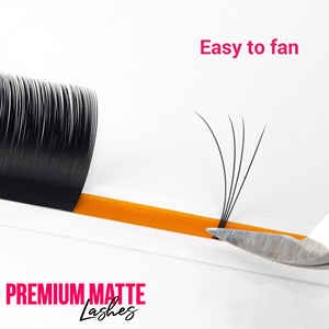 Charmlash Extensiones de Pestañas al por Mayor, Bandejas de Pestañas con Etiqueta Privada, Extensiones de Pestañas PBT Alemanas Mate, Negras Densas - Product Image 1
