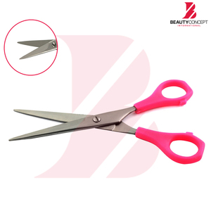 Ciseaux de coiffure légers avec manche en plastique rose, ciseaux de barbier en acier inoxydable, outils de coiffure professionnels tranchants - Product Image 2
