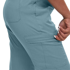 Conjunto de Uniformes Médicos Profesionales Azul Claro, Transpirables y Duraderos, Ropa de Trabajo para Enfermería, Traje Médico Elástico y Cómodo - Product Image 6