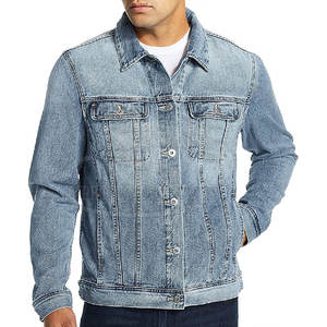 Chaqueta vaquera barata de nueva moda 2024, Chaquetas vaqueras de nuevo diseño para hombre, chaqueta vaquera transpirable de alta calidad para hombre - Product Image 2