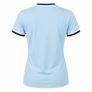 Wholesale Solid Women Athletic T Shirt Short Sleeve Crew Neck Performance Sportswear Quick Dry Breathable 100% Cotton Gym <b>Top</b> - Product Image 6