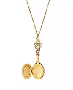 Collana con Ciondolo Ovale in Acrilico con Decalcomania Floreale |   2028 - Product Image 2