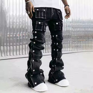 Pantalones Vaqueros Cargo Holgados de Algodón para Hombre, Estilo Casual y Transpirable para Otoño e Invierno - Product Image 4