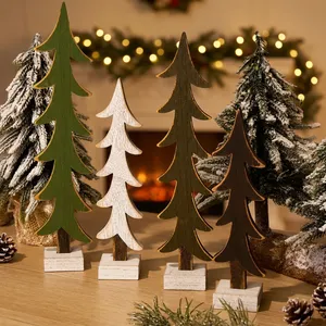 Árbol de Navidad de Madera Miniatura de Alta Calidad, Decoración Rústica para Mesa, Escritorio, Estante, Oficina y Navidad - Product Image 6