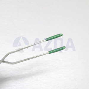 Stainless Steel 4.5 Inch Reverse Action PVC Tip Tweezers For Body Jewelry Installation And Professional Body Piercing - Product Image 2