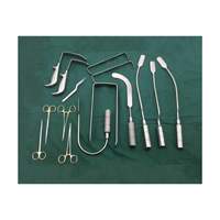 Kit d'instruments d'augmentation mammaire 15 pièces en acier inoxydable allemand, manuel, pour chirurgie plastique, certifié CE
